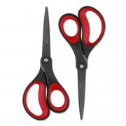 LIVINGO 2-Pack Titanium Non-Stick Scissors Set for Office, School & Household Use